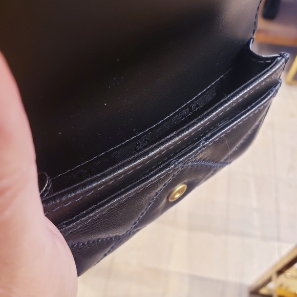 NWT!!! TORYBURCH WILLA CARD CASE (BLACK/GOLD) - Picture 3 of 6